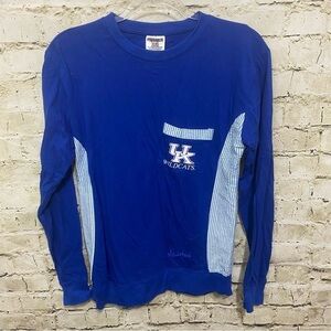 Pressbox Blue White Striped UK University Of Kentucky T Shirt